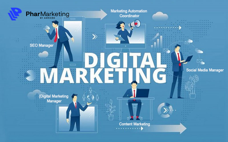 Các vị trí công việc trong ngành Digital Marketing rất đa dạng